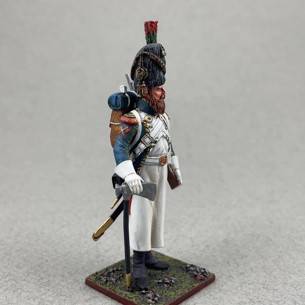 Napoleonic Sapper Chasseurs Old Guard Metal Miniature