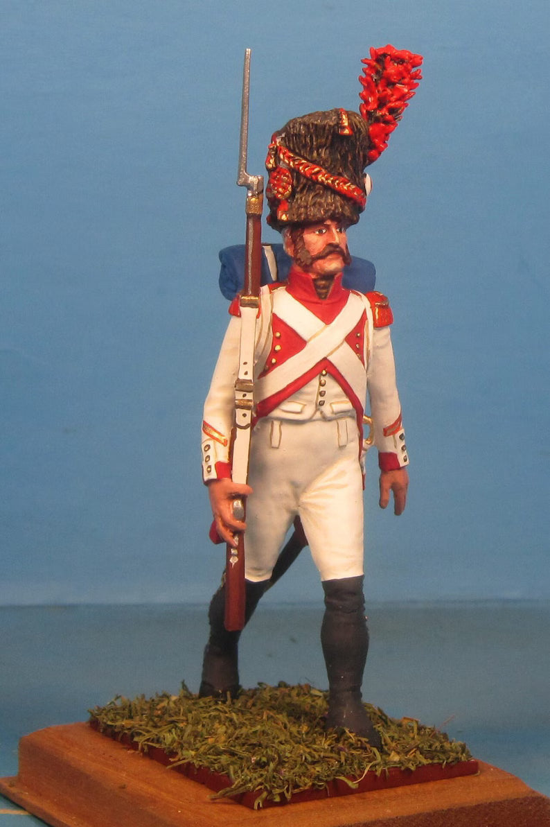"Napoleonic French 3rd Grenadiers Old Guard 60mm Soldier"