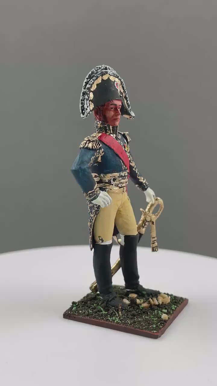 "French Marshals Napoleonic 60mm Metal Toy Soldier"