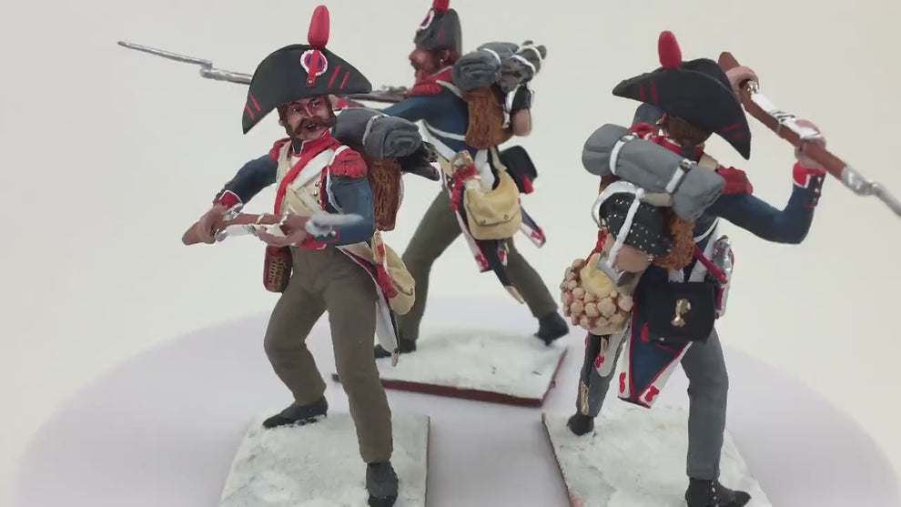 "Napoleonic French Infantry Marching 1/30 Metal Soldier"